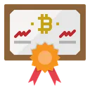 Free Certificate Diploma Bitcoin Icon