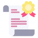 Free Certificate Education Contract Icon