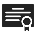 Free Certificate License Icon