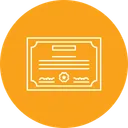 Free Verified Document Certificate Icon