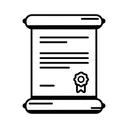 Free Patent Certificate Diploma Icon