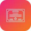 Free Verified Document Certificate Icon