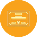 Free Verified Document Certificate Icon