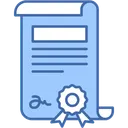 Free Certification Document Skills Icon