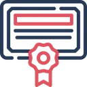 Free Certification Contract Certificate Icon