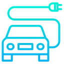 Free Electric Car Car Charging Plug Icon