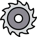 Free Chain Saw Wheel Saw Blade Icon