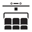 Free Chairlift Ropeway Lift Icon