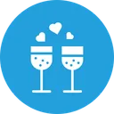 Free Champagne Drink Dinner Icon