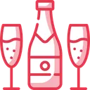 Free Champan Alcohol Bebida Icono