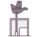 Free Open Hand Monument  Icon