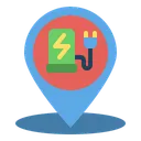 Free Charging Location Electric Icon