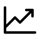 Free Diagrammausrichtung Liniendiagramm Analyse Symbol