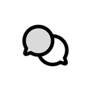 Free Conversation Cercle Icon