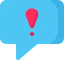Free Chat Comment Exclamation Icon