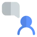 Free Chat bubble user  Icon