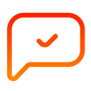 Free Chat Check Chat Communications Icon