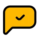 Free Chat Check Chat Communications Icon