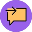 Free Chat Forward  Icon