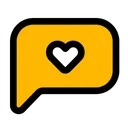 Free Chat Heart Chatting Communication Icon