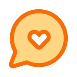 Free Chat Heart  Icon