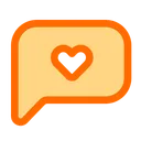 Free Chat Heart Chatting Communication Icon