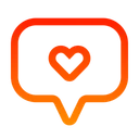 Free Chat Heart  Icon