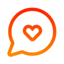 Free Chat Heart Chatting Communication Icon