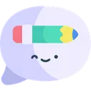 Free Chat Kawaii Education Icon