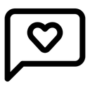 Free Chat-left-heart  Icon
