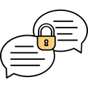Free Chat Lock Confidential Speech Protected Chat アイコン