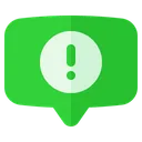 Free Atencion Emergente De Chat Icono