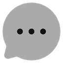 Free Chat Round Dots Icon