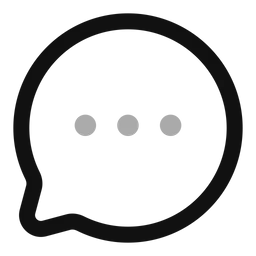 Free Chat round dots  Icon