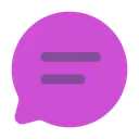 Free Chat round line  Icon
