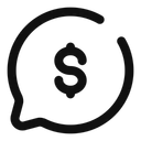 Free Chat round money  Symbol