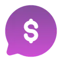 Free Chat Round Money Chat Money Icon