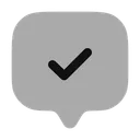 Free Chat Square Check Icon