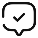 Free Chat  square check  Icon