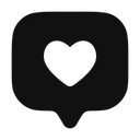 Free Chat Square Like Icon