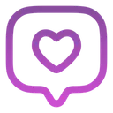 Free Chat Square Like Chat Like Icon