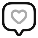Free Chat  square like  Icon