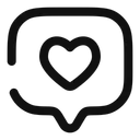 Free Chat  square like  Icon
