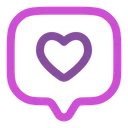 Free Chat Square Like Icon