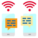 Free Telefono Inteligente Chat Wifi Icono