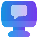 Free Computadora Chateando Icon