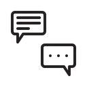 Free Chatting Communication Bubble Icon