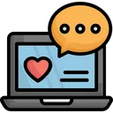 Free Chatting Emotional Information Laptop Icon