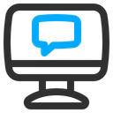 Free Chatting Computer Icon