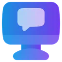 Free Chatting Computer Icône